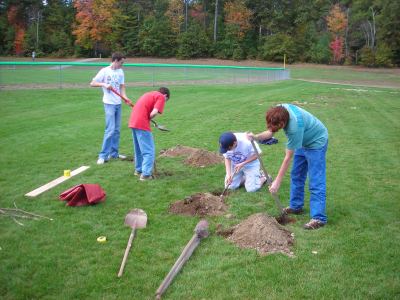 starting the first holes